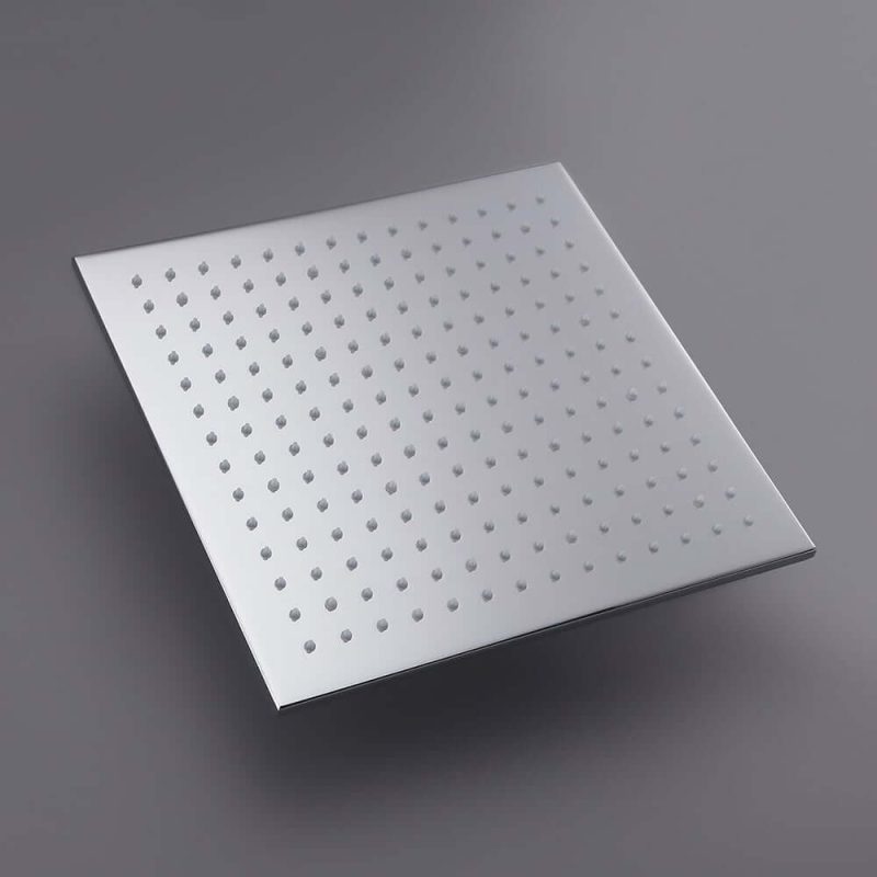 LED Wall Mount 12" Shower Set with Hand Shower & Body Spray Jets in Polished Chrome