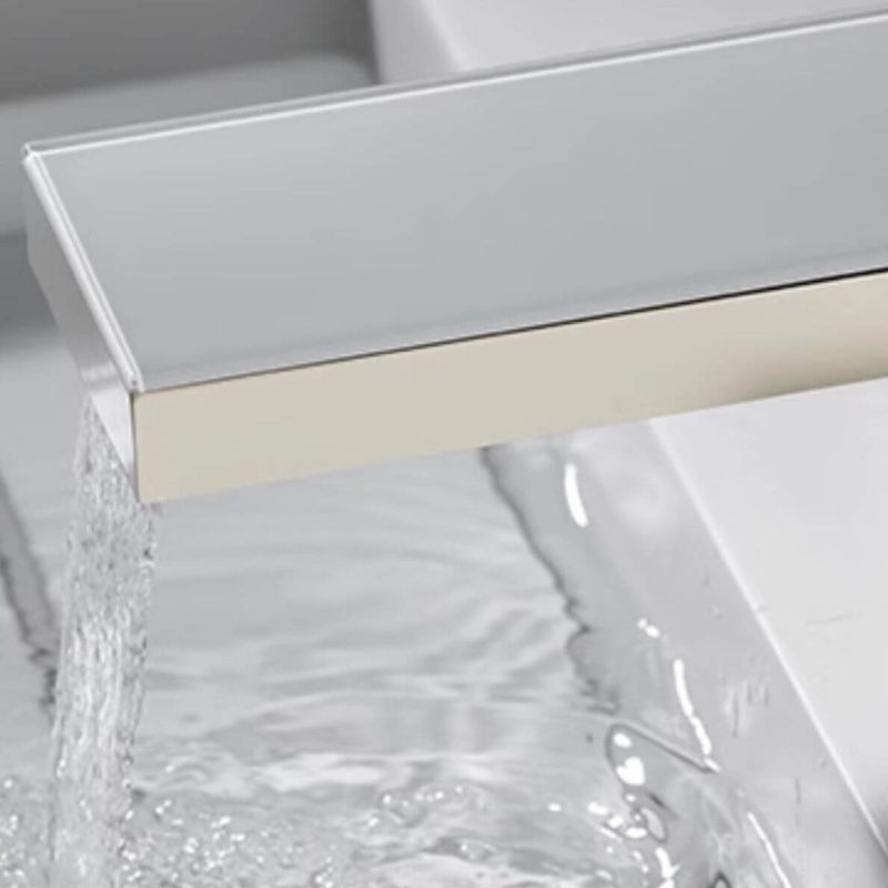 Contemporary Dove Grey Vessel Sink Faucets, Scratch Resistant, Valve, Standard ( 3"-8") Low Arc, Short ( under 5" ), Digital Display Included