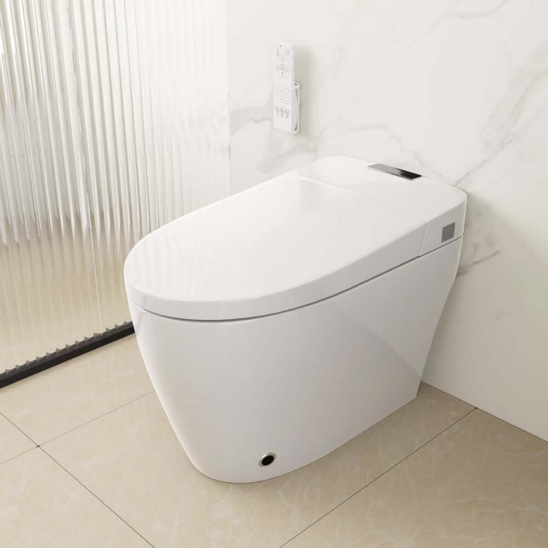 Smart Bidet Toilet with Foot Sensor Flushing 1.32 GPF