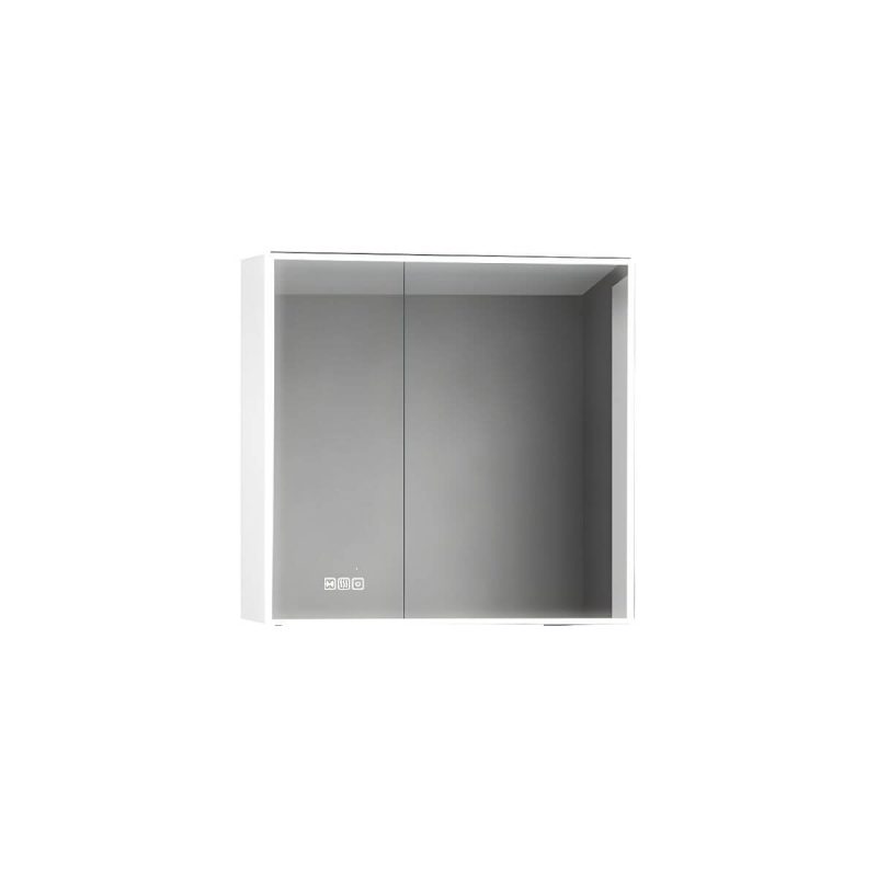Black and White Surface Mount Frameless LED Lighting Medicine Cabinet - White 35"L x 5"W x 31"H
