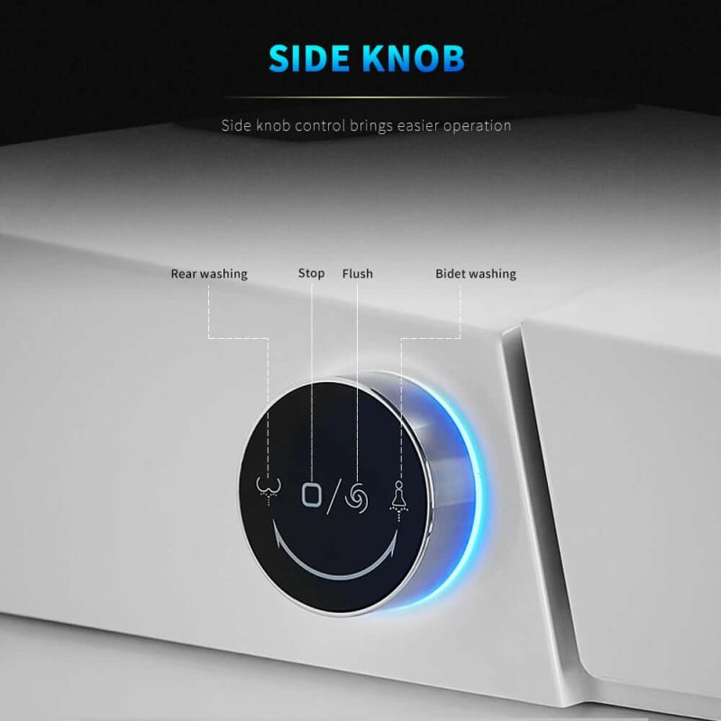 Smart Bidet Toilet with Foot Sensor Flushing 1.32 GPF