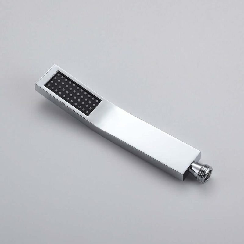 LED Wall Mount 12" Shower Set with Hand Shower & Body Spray Jets in Polished Chrome