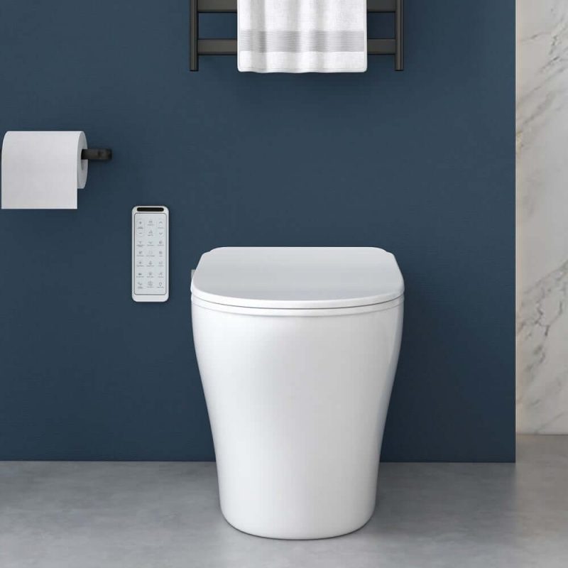 Tankless Smart Set of 2  Floor Mounted Automatic Toilet Self Clean Smart Toilet