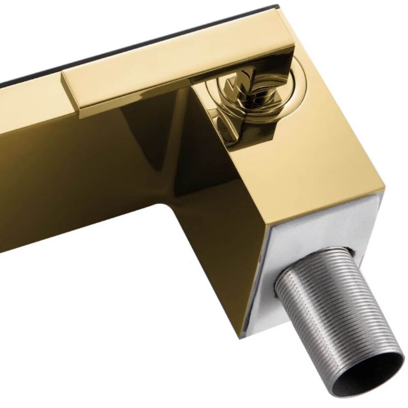 Modish White Vessel Sink Faucets, Scratch Resistant, Valve, Standard ( 3"-8") Low Arc, Short ( under 5" ), Digital Display Included