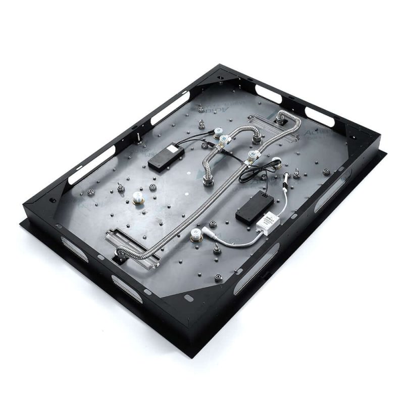 Wall-Mounted 31" Shower System in Black Rainfall 5 Functions