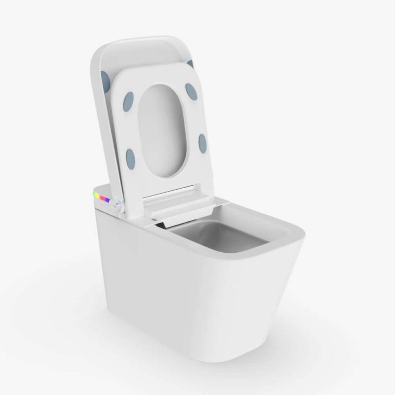 Automatic One-Piece Elongated Smart Toilet with Built-in Tank and Aromatherapy