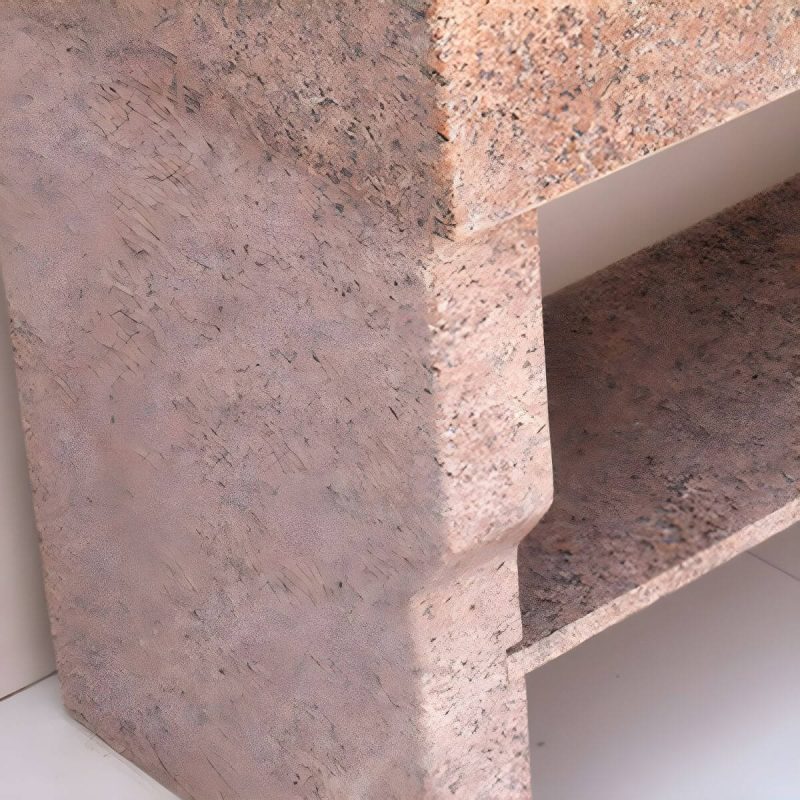 Rectangular Console Sink Stone Shelving Included Pop-Up Drain Freestanding - 51.2"L x 19.7"W x 32.3"H Washboard Included