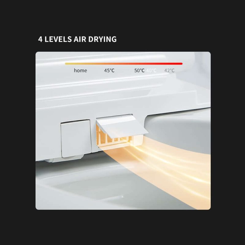 Smart Bidet Toilet with Foot Sensor Flushing 1.32 GPF
