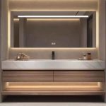 Lemon Color Bathroom Vanity with 3 Drawers, 1 Mirror, 3 Doors, Ink Faucet, Wall Mounted Standard, Simplistic Style, Vanity & Faucet & Mirrors, 63"L x 22"W x 5.9"H