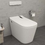 Square Automatic Smart Bidet Toilet with Auto Open/Close Lid and Remote Control