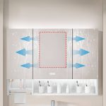 Stainless Steel Rectangular White Medicine Cabinet with 8 Shelves, USB Outlet, Soft Close Door Hinge, and Illumination Light, Intelligent Medicine Cabinet, 39"L x 5"W x 35"H