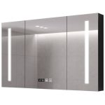 4 Shelves Ink Rectangle Medicine Cabinet with Soft Close Door Hinge, Illumination Light, Hydrophobic Resistance, and Plug-in, 59"L x 6"W x 28"H