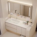 Stain Resistant Silver Faucet Bathroom Vanity with Stone Countertop, 1 Mirror, Beige Base, Plug-in, and 1 Medicine Cabinet, Vanity & Faucet & Smart Mirror, 63"L x 20"W x 25"H