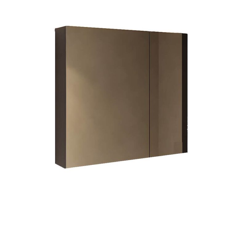 Square Beige Medicine Cabinet with 4 Shelves, 28"L x 6"W x 28"H